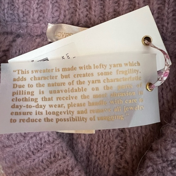 NWT LOVESHACKFANCY Jogger Chunky Bauble Knit Ribbed Alpaca/Wool Lounge Pants M - Picture 13 of 16